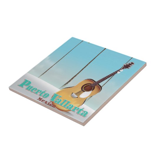 プエルトバラルタメキシコ旅行ポスター タイル (側面)