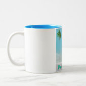 プエルトバラルタメキシコ旅行ポスター ツートーンマグカップ (左)