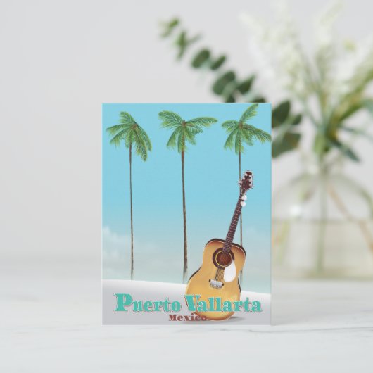 プエルトバラルタメキシコ旅行ポスター ポストカード (スタンド正面)