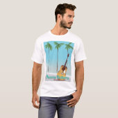 プエルトバラルタメキシコ旅行ポスター Tシャツ (正面フル)