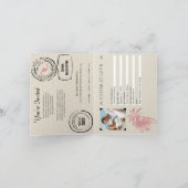 プエルトバラルタメキシ結婚コパスポート招待状 招待状 (内部)