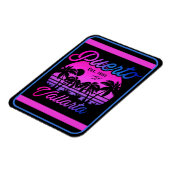 プエルトバラルタレトロサンセット80sパームツリーズ マグネット (左側)