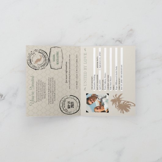 プエルトバラルタ結婚メキシコ旅券 招待状 (内部)