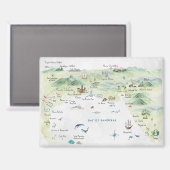 プエルトバラルタ | 水彩旅行マグネット マグネット (正面/裏面)