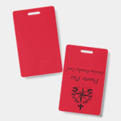 プエルトパス-運転ペナルティカード（赤） バッジ (正面＆裏面)