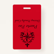 プエルトパス-運転ペナルティカード（赤）