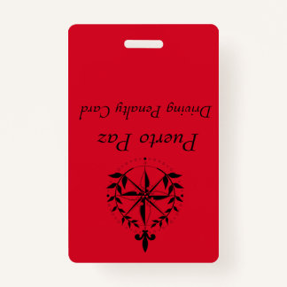 プエルトパス-運転ペナルティカード（赤） バッジ