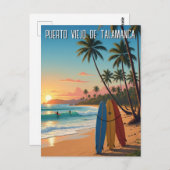 プエルトビエホデタラマンカコスタリカ ポストカード (正面/裏面)