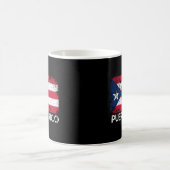 プエルトプエルトリコ製の国旗 コーヒーマグカップ (中央)