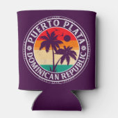 プエルトプラタドミニカ共和国レトロパームツリーズ 缶クーラー (裏面)