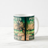 プエルトプラタドミニカ共和国 – ヴィンテージ土産 コーヒーマグカップ (正面右)