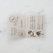 プエルトペニャシクメキシコパスポートウェディング招待状 招待状 (内部)