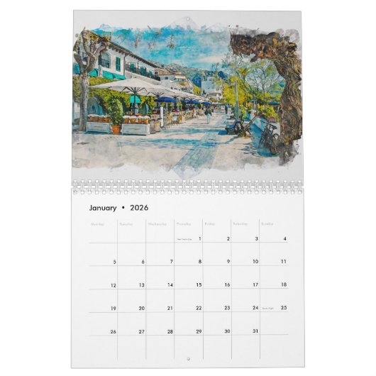 プエルトポルレンサのカレンダー3 カレンダー (1月 2026)