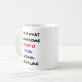 プエルトリカの女素晴らし性コーヒーマグ コーヒーマグカップ (正面左)