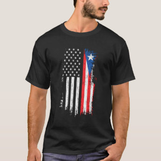 プエルトリカアメリカ国旗 – Puerto Rico Usa Tシャツ
