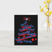 プエルトリカクリスマスフェリズナビダッド カード (黄色い花)