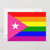 プエルトリカゲイプライド国旗 ポストカード (正面/裏面)