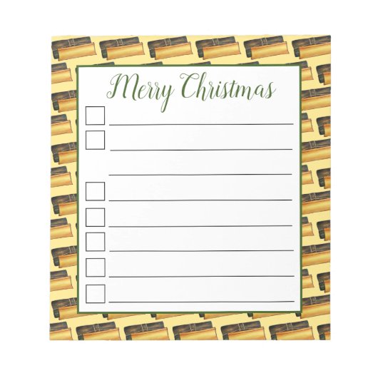 プエルトリカパスツセイボリーバナナリーフケーキ ノートパッド (正面)