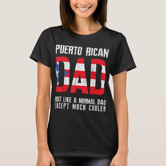 プエルトリカパパ通常に似たクール例外 Tシャツ (正面)