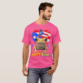 プエルトリカフラッグアイディアFor With Coqu Frog Tシャツ (正面フル)