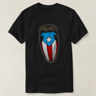 プエルトリカフラッグコンガドラムTシャツ Tシャツ