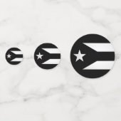 プエルトリカフラッグズステッカー コンフェッティ (裏面)