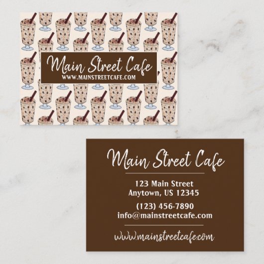 プエルトリカフードキュイジーヌアロズコンダルセートデザート 名刺 (正面/裏面)