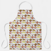プエルトリカフードキュイジーヌラブプエルトリコグルメ エプロン (正面)