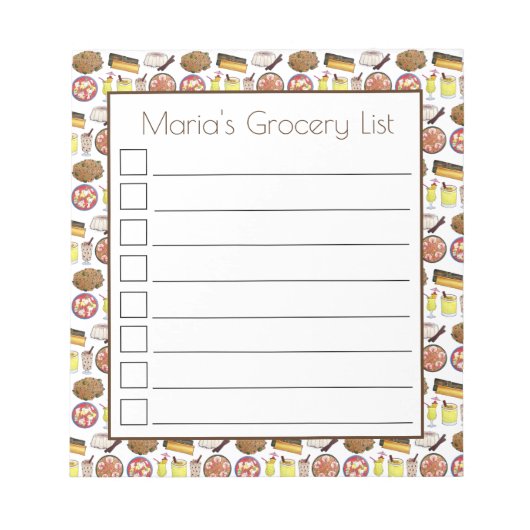 プエルトリカフードキュイジーヌラブプエルトリコグルメ ノートパッド (正面)