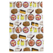 プエルトリカフードキュイジーヌラブプエルトリコグルメ ミディアムペーパーバッグ (裏面)