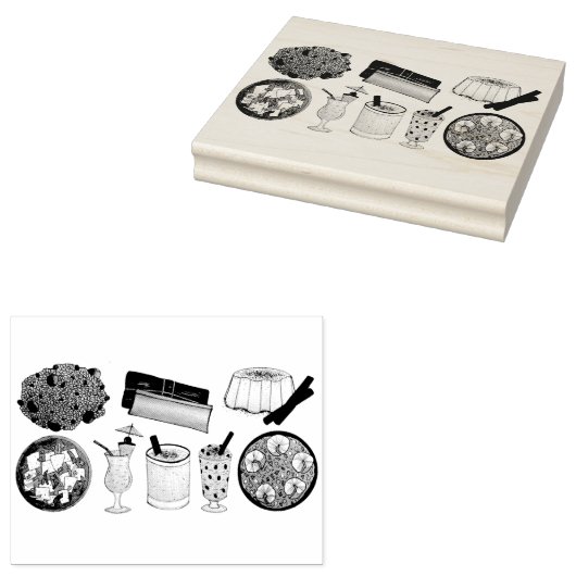 プエルトリカフードキュイジーヌラブプエルトリコグルメ ラバースタンプ (押印)