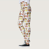 プエルトリカフードキュイジーヌラブプエルトリコグルメ レギンス (左)