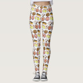 プエルトリカフードキュイジーヌラブプエルトリコグルメ レギンス (正面)