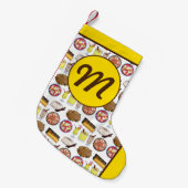 プエルトリカフードコキトパスレスアロズコンドルチェ スモールクリスマスストッキング (正面 (吊り時))