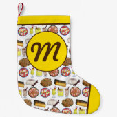 プエルトリカフードコキトパスレスアロズコンドルチェ スモールクリスマスストッキング (正面)