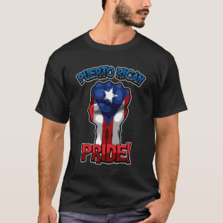プエルトリカプライドプエルトリコFlaのために拳を上げた Tシャツ