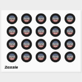 プエルトリカンスフォーカマラハリス2024 ラウンドシール (シート)