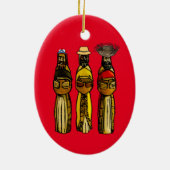 プエルトリカンスリーワイズメンセラミックオーナメント セラミックオーナメント (裏面)