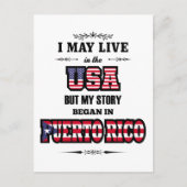 プエルトリカ伝統プエルトRIcoアメリカ引用文 ポストカード (正面)