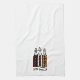 プエルトリカ伝統的ドリンク100%ボリキュアキック キッチンタオル