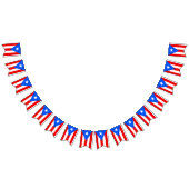 プエルトリカ国旗とパーティーPRバナー/結婚式 バンティングフラッグ (全)