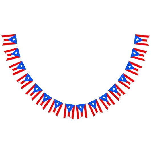 プエルトリカ国旗とパーティーPRバナー/結婚式 バンティングフラッグ (全)
