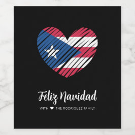 プエルトリカ国旗のコキト ワインラベル