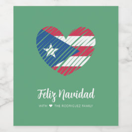 プエルトリカ国旗のコキト ワインラベル