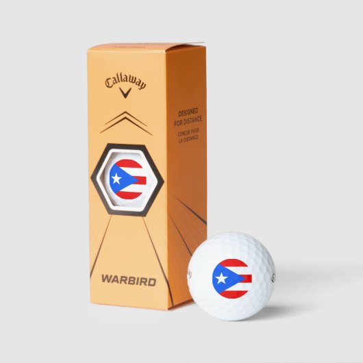 プエルトリカ国旗 – バンデラデプエルトリコ ゴルフボール (パッケージ)