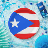 プエルトリカ国旗(プエルトリコ) ペーパープレート (パーティー)