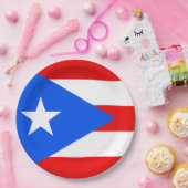 プエルトリカ国旗(プエルトリコ) ペーパープレート (パーティー)