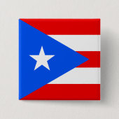 プエルトリカ国旗（プエルトリコ） 缶バッジ (正面)