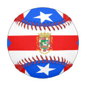 プエルトリカ国旗&プエルトリコ/野球ボール 野球ボール (裏面)
