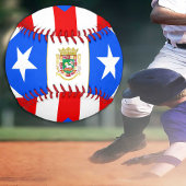 プエルトリカ国旗・プエルトリコ/野球ボール 野球ボール